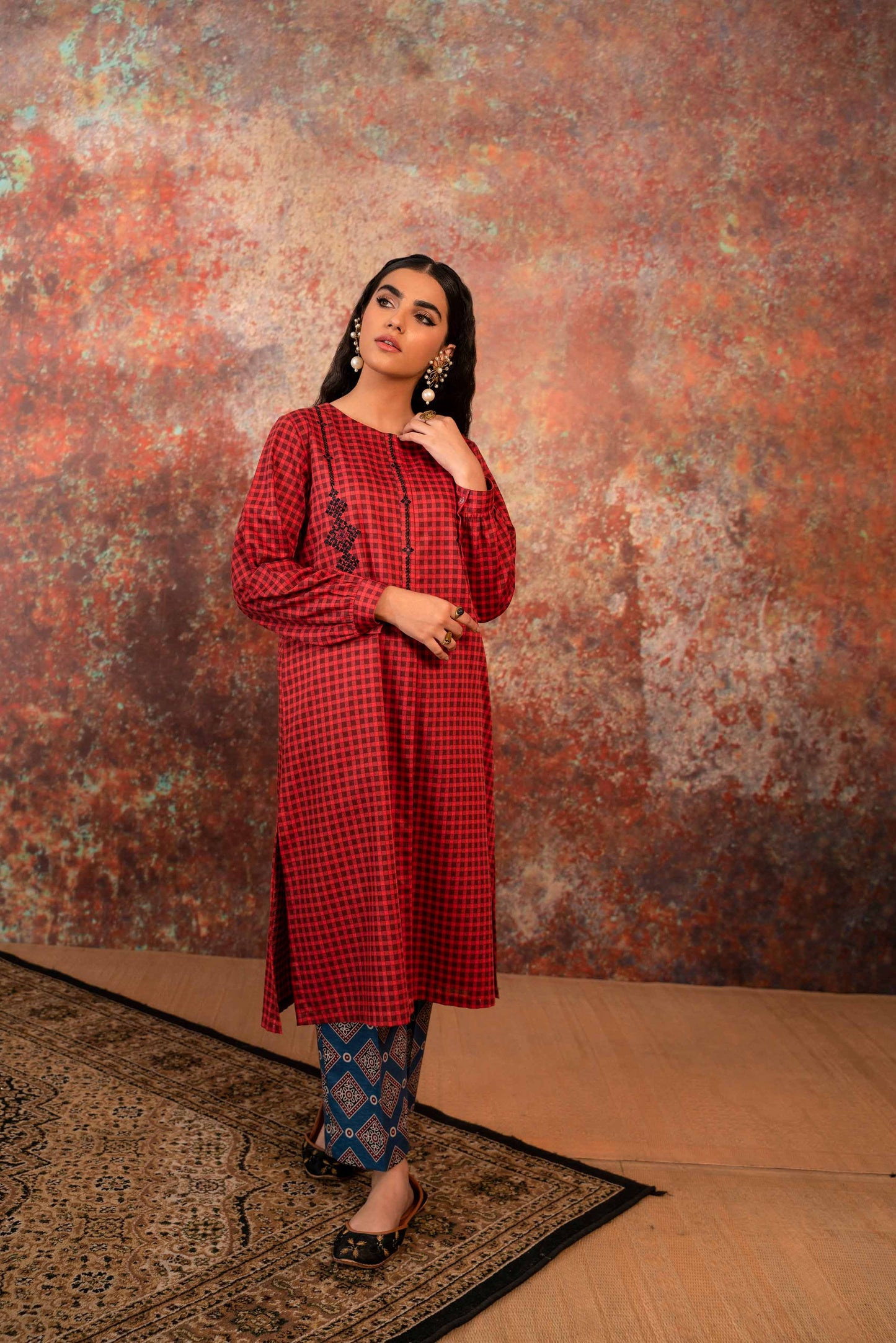 Nishat Linen - 2 Piece - Printed Embroidered Suit - PW23-219