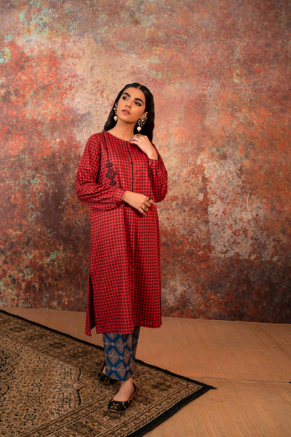 Nishat Linen - 2 Piece - Printed Embroidered Suit - PW23-219