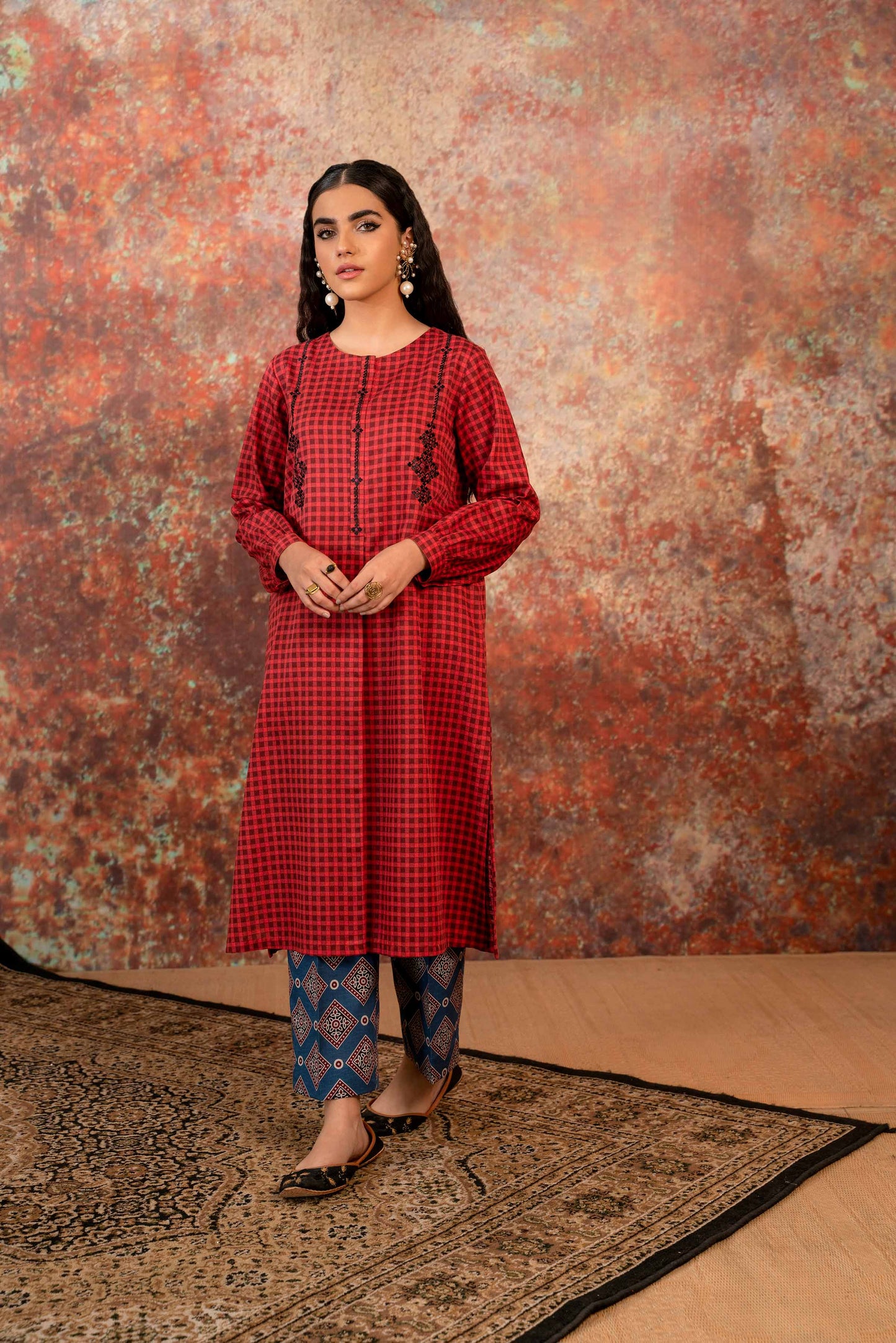 Nishat Linen - 2 Piece - Printed Embroidered Suit - PW23-219