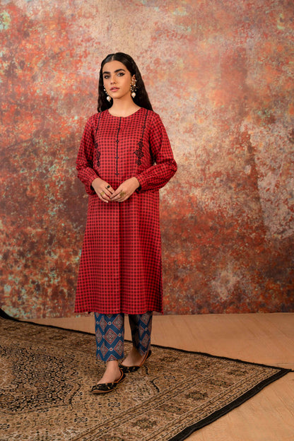 Nishat Linen - 2 Piece - Printed Embroidered Suit - PW23-219