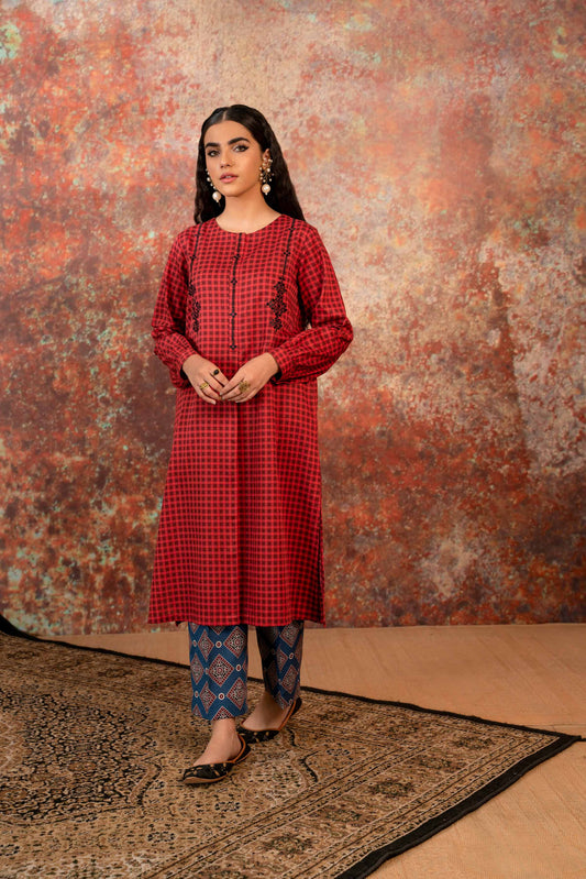 Nishat Linen - 2 Piece - Printed Embroidered Suit - PW23-219