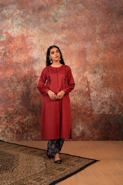 Nishat Linen - 2 Piece - Printed Embroidered Suit - PW23-219