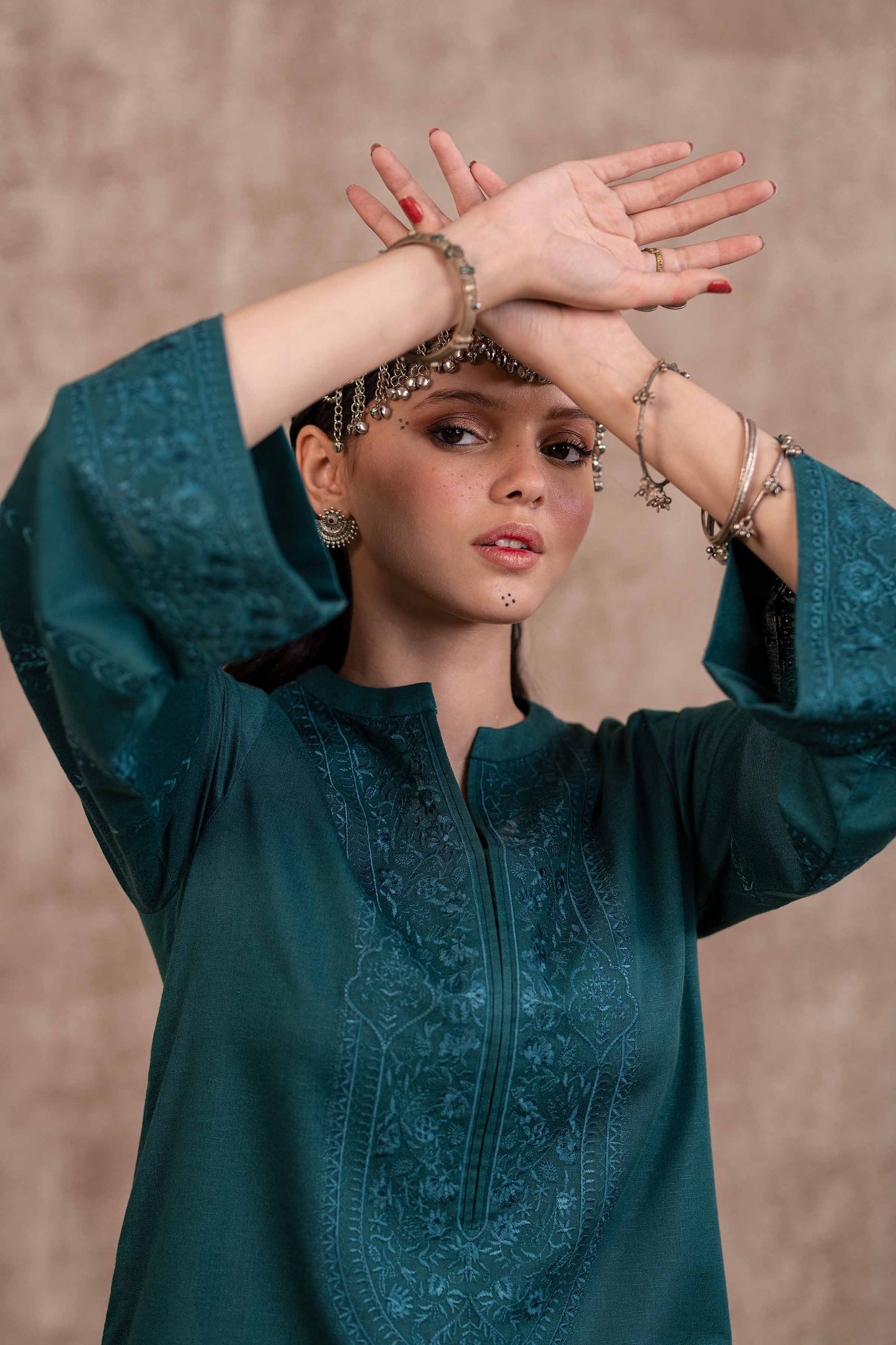 Nishat Linen - 2 Piece - Embroidered Suit - PW23-22