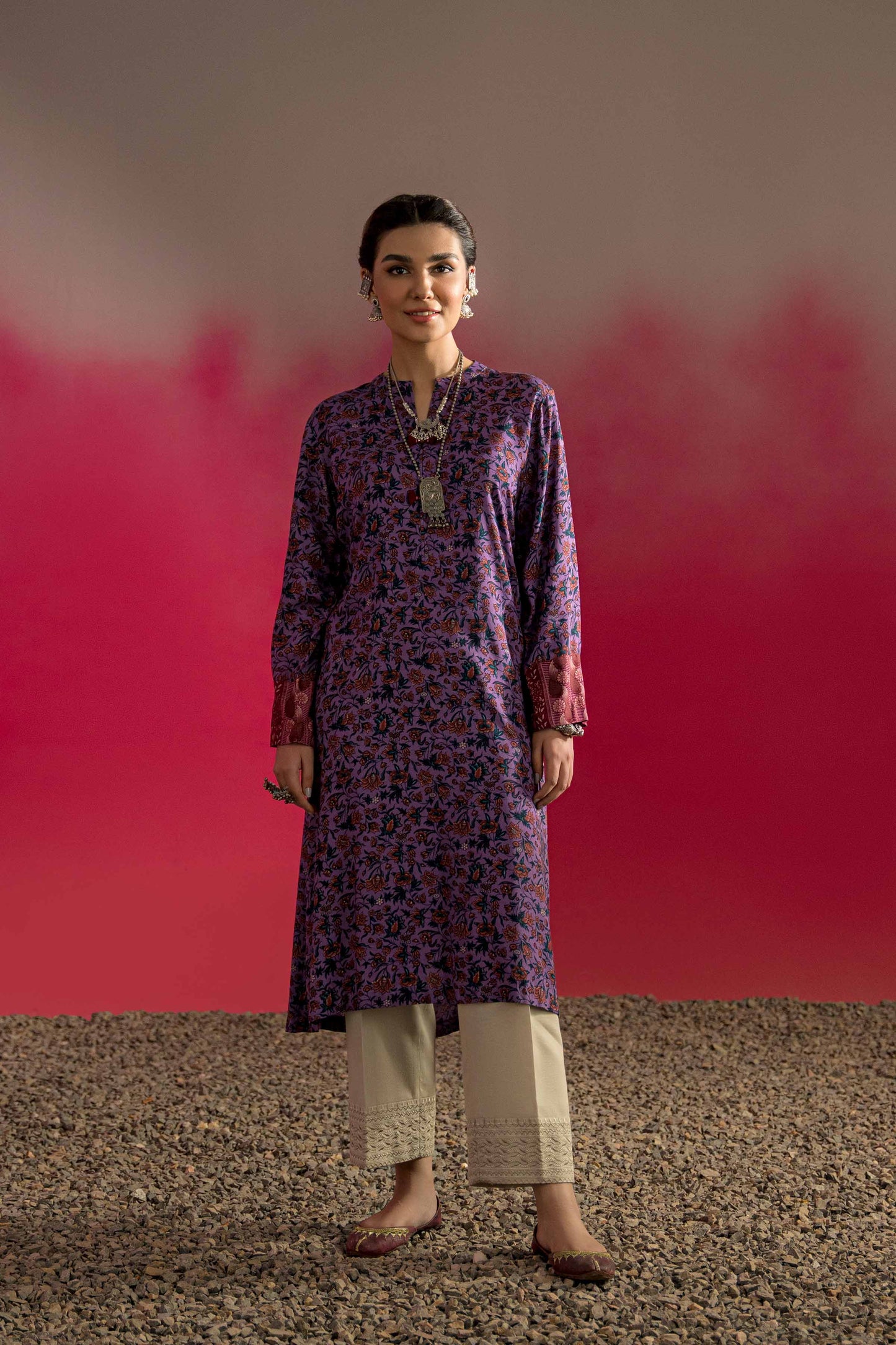 Nishat Linen - Printed Shirt - PW23-220