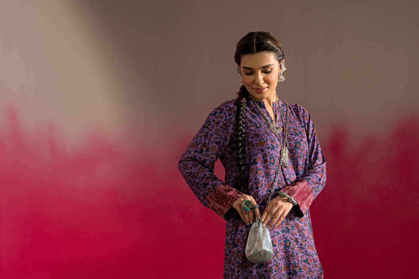 Nishat Linen - Printed Shirt - PW23-220