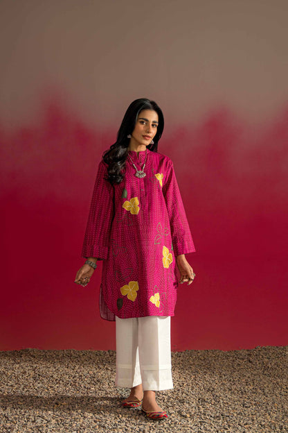 Nishat Linen - Printed Embroidered Shirt - PW23-221