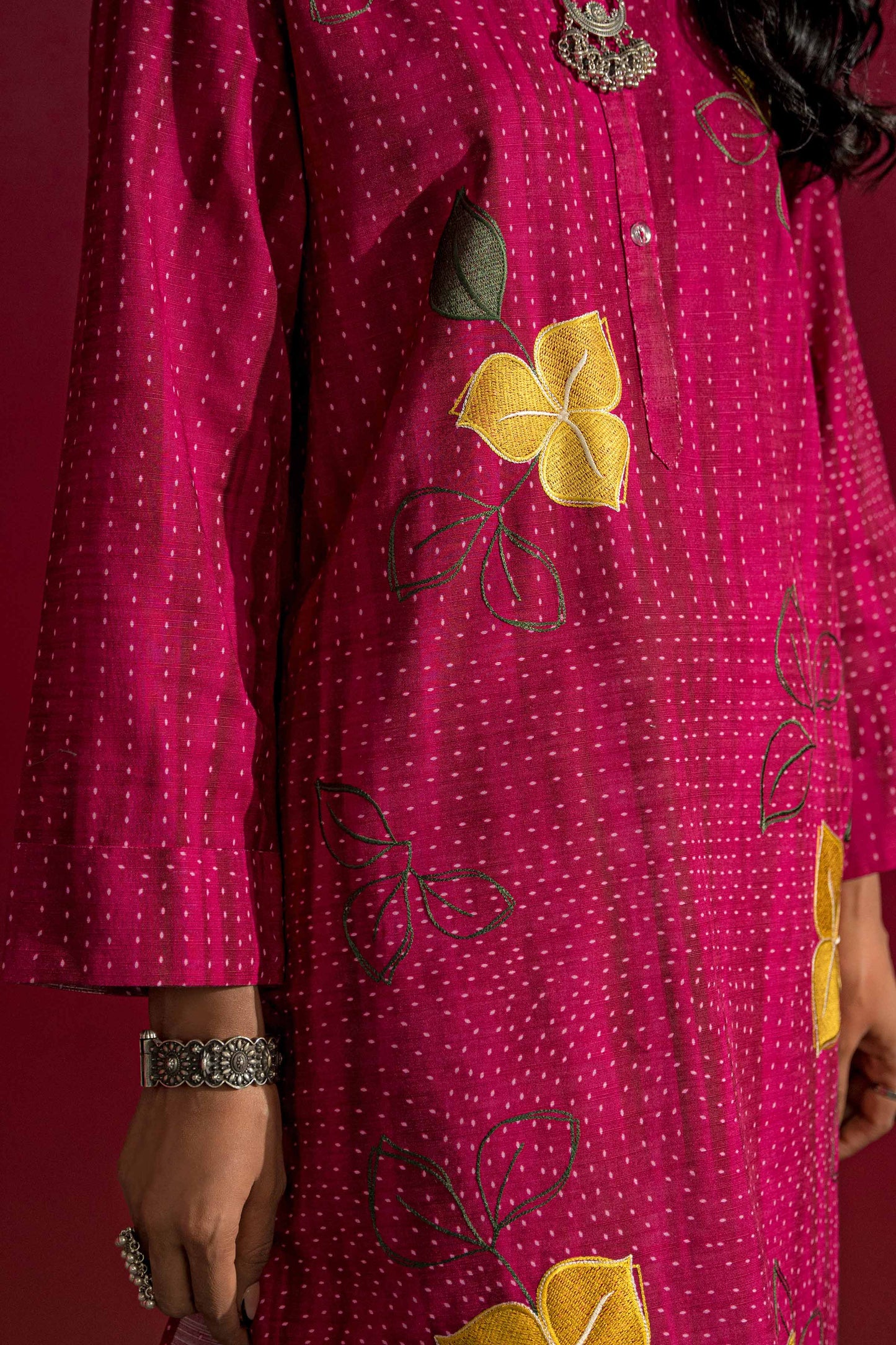 Nishat Linen - Printed Embroidered Shirt - PW23-221