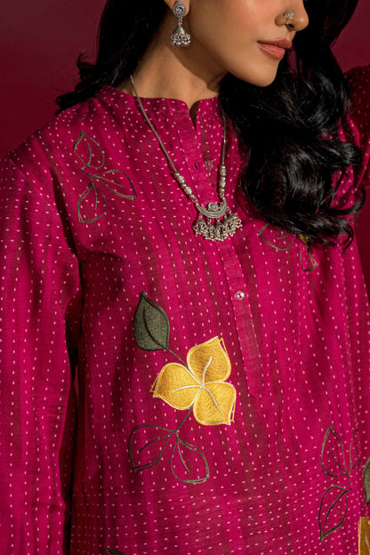 Nishat Linen - Printed Embroidered Shirt - PW23-221
