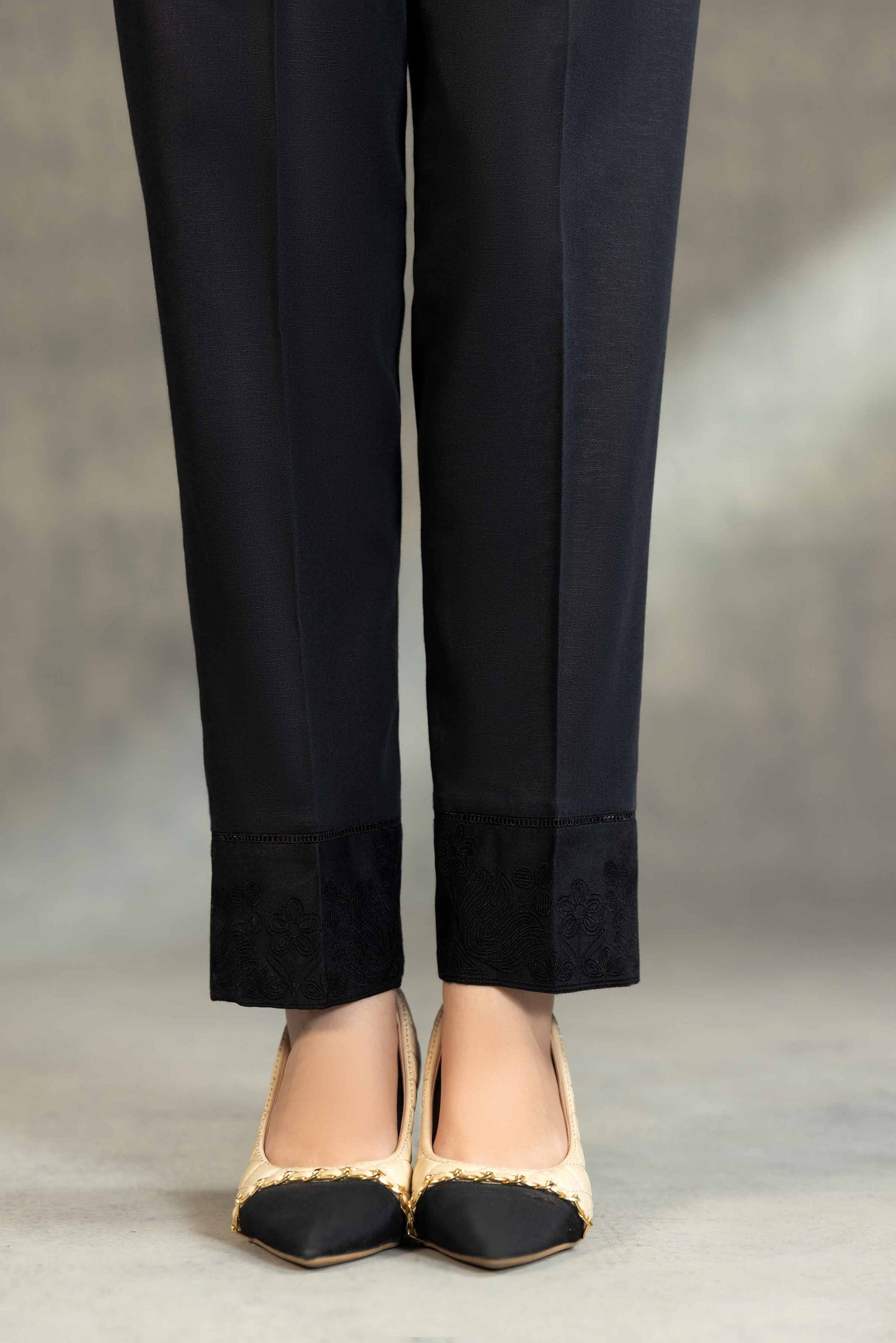 Nishat Linen - Embroidered Trousers - PW23-224