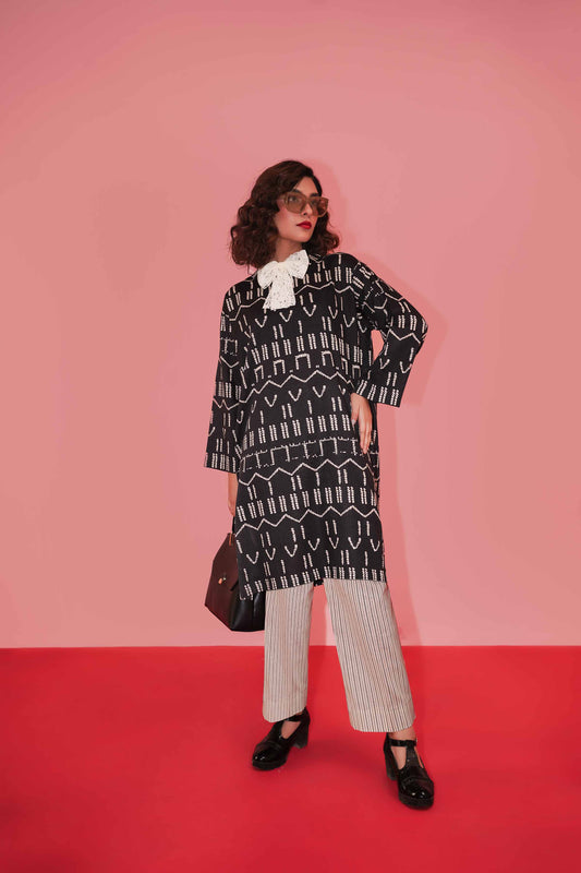 Nishat Linen - 2 Piece - Printed Embroidered Suit - PW23-225