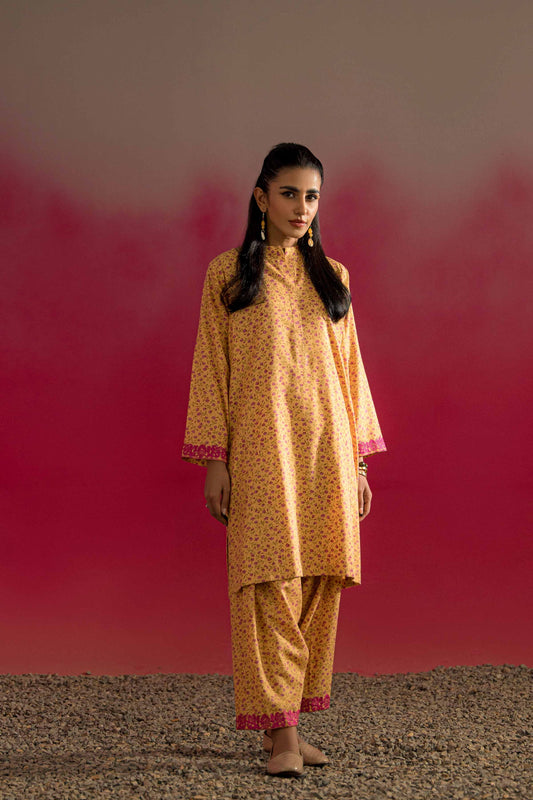Nishat Linen - 2 Piece - Printed Embroidered Suit - PW23-228