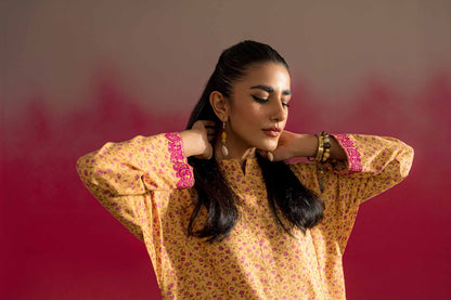 Nishat Linen - 2 Piece - Printed Embroidered Suit - PW23-228