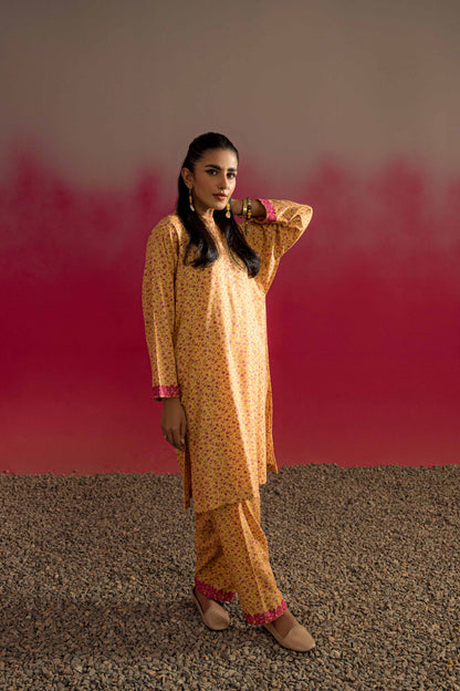 Nishat Linen - 2 Piece - Printed Embroidered Suit - PW23-228