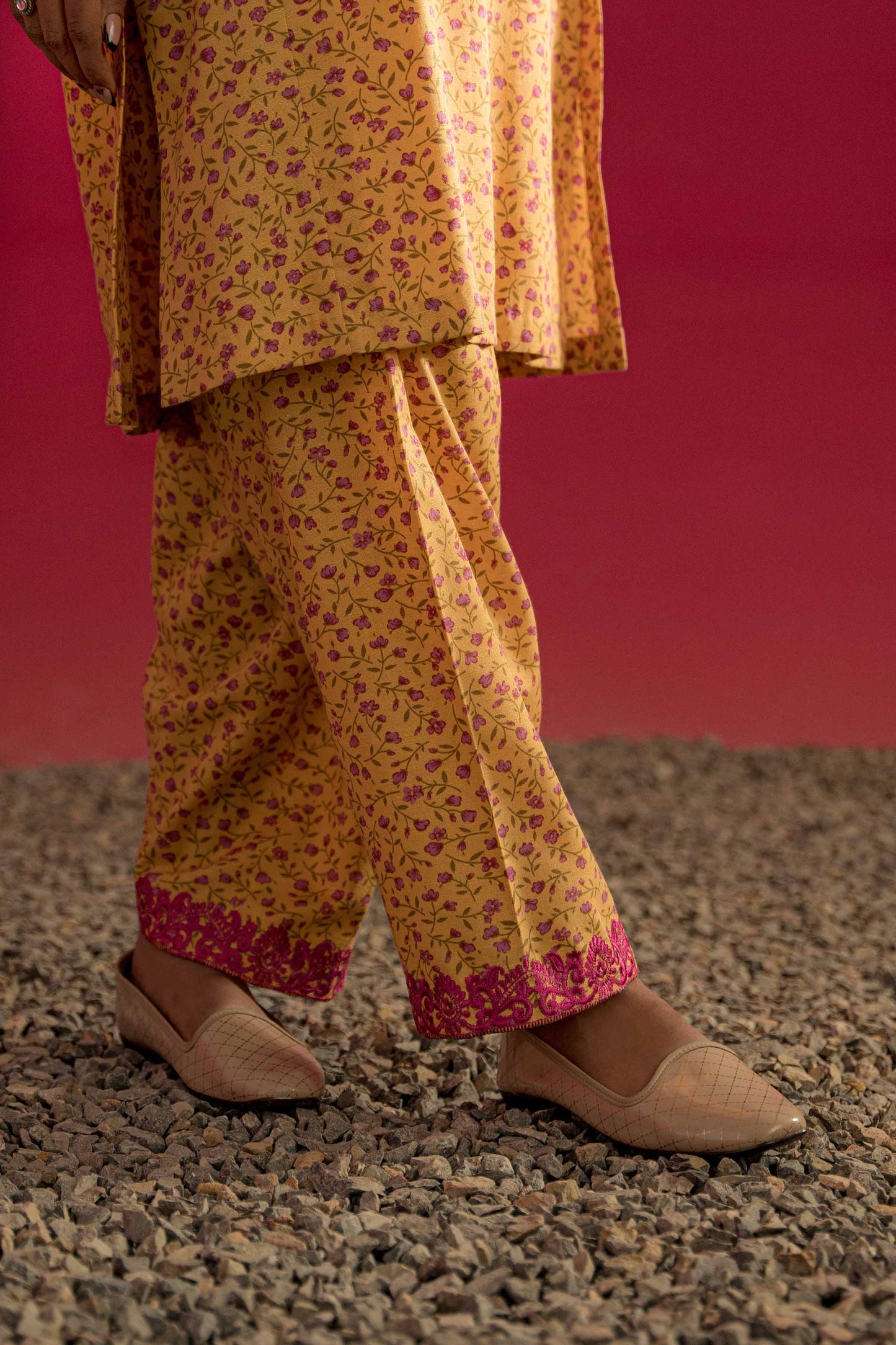 Nishat Linen - 2 Piece - Printed Embroidered Suit - PW23-228