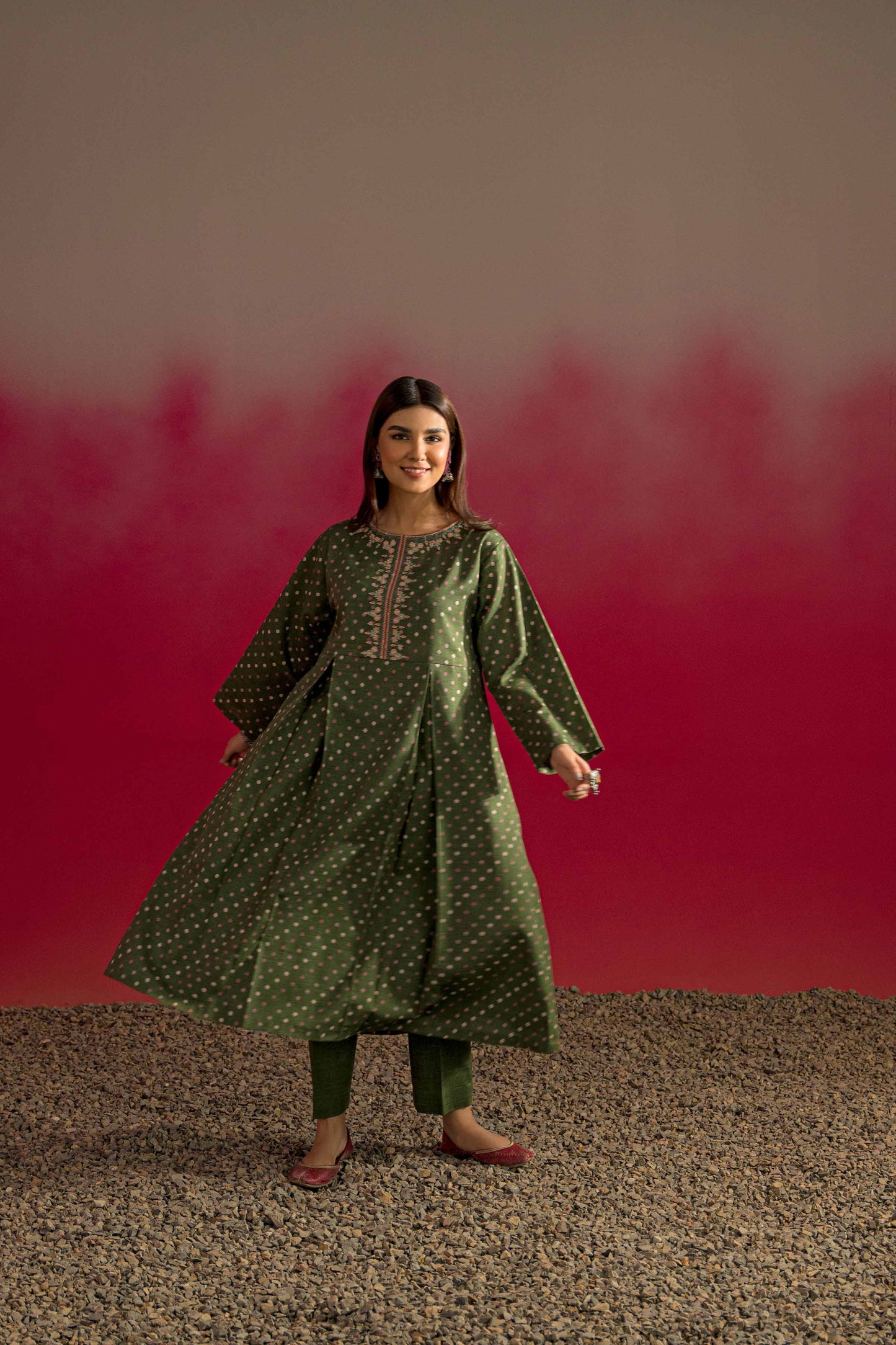 Nishat Linen - 2 Piece - Printed Embroidered Suit - PW23-229