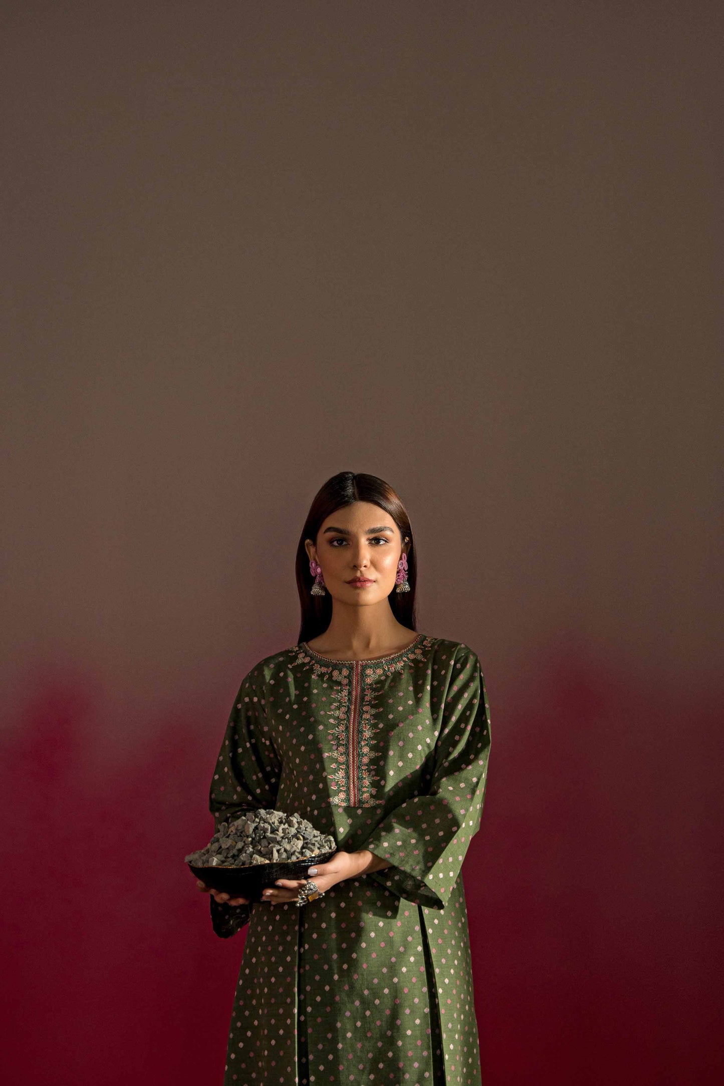 Nishat Linen - 2 Piece - Printed Embroidered Suit - PW23-229