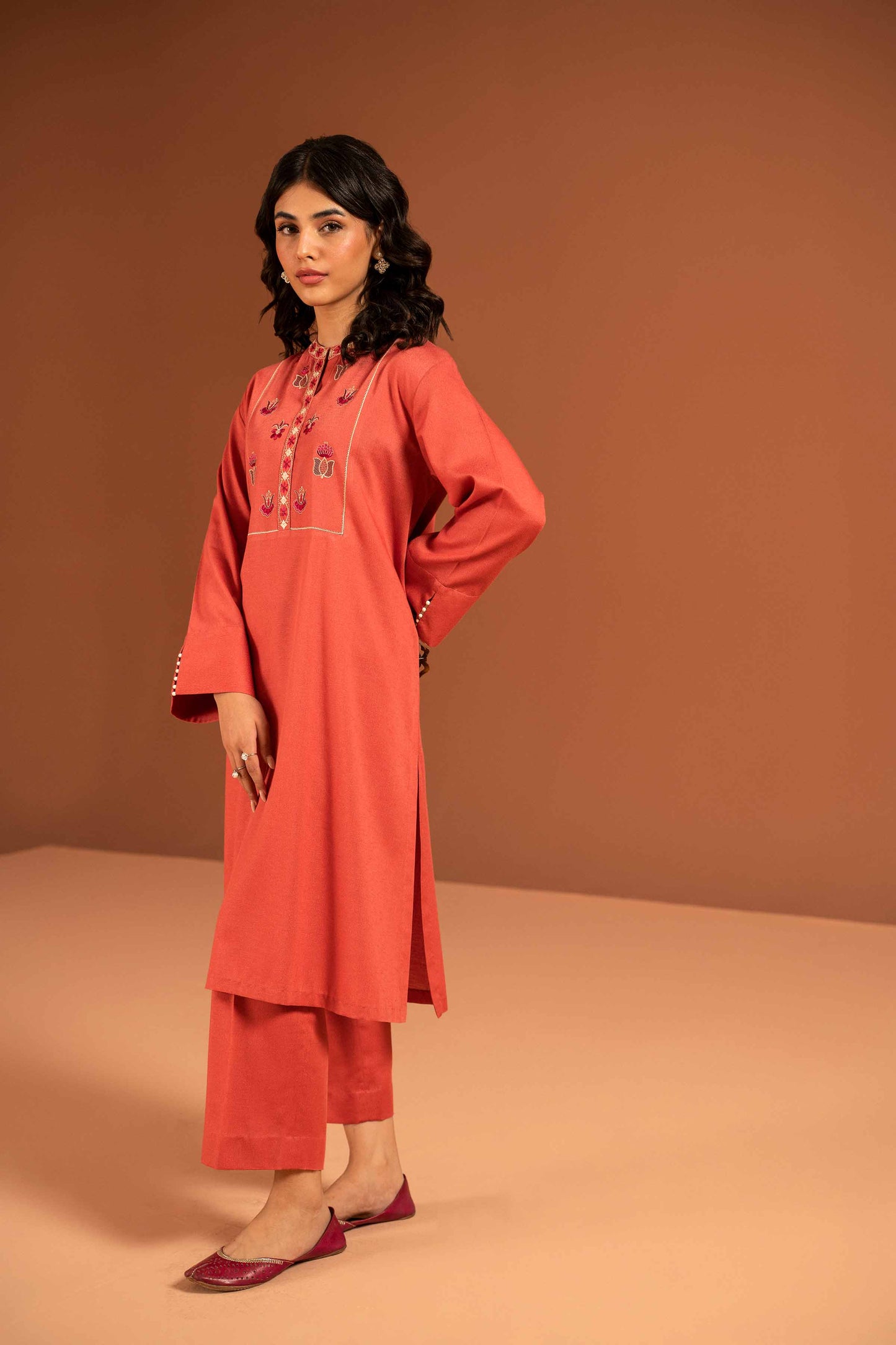 Nishat Linen - 2 Piece - Embroidered Suit - PW23-23