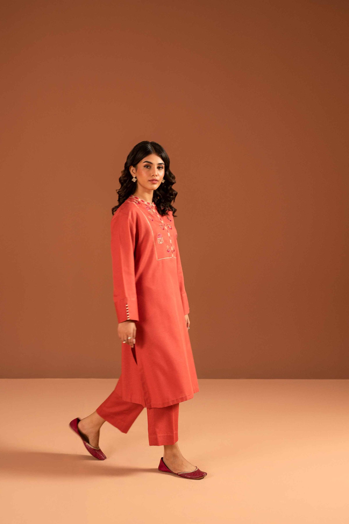 Nishat Linen - 2 Piece - Embroidered Suit - PW23-23