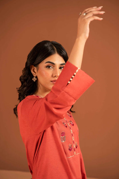 Nishat Linen - 2 Piece - Embroidered Suit - PW23-23