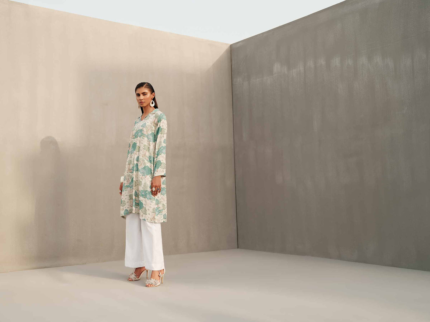 Nishat Linen - Printed Shirt - PW23-230