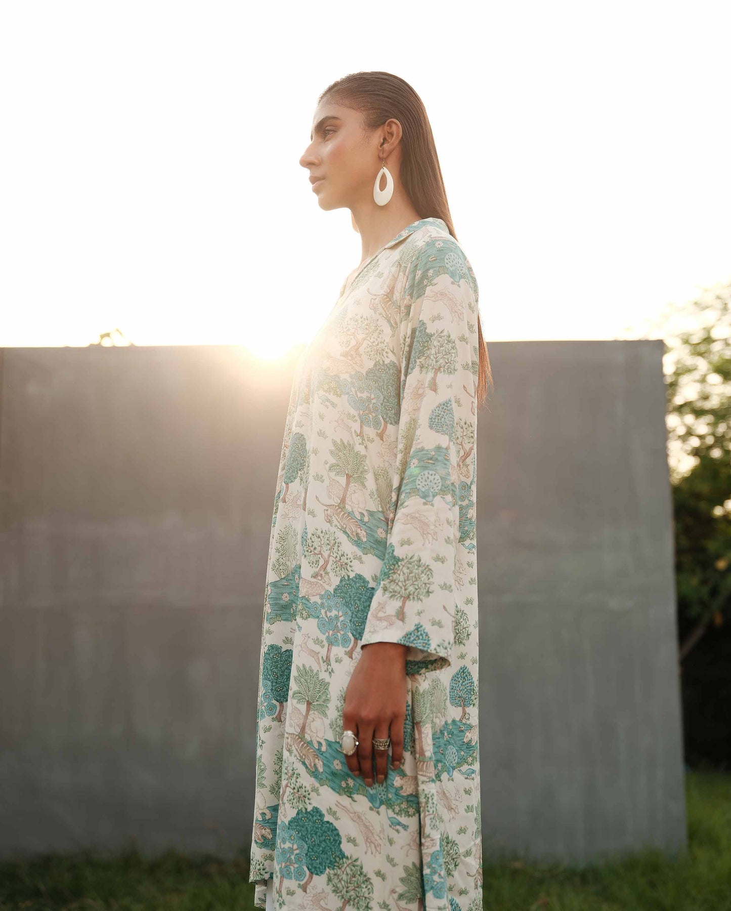 Nishat Linen - Printed Shirt - PW23-230