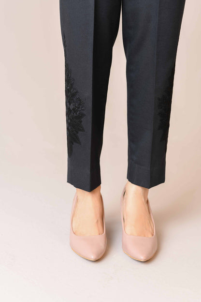 Nishat Linen - Embroidered Trousers - PW23-234