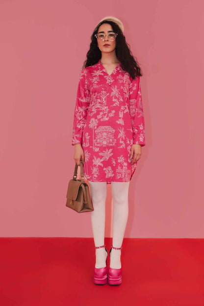 Nishat Linen - Printed Shirt - PW23-235