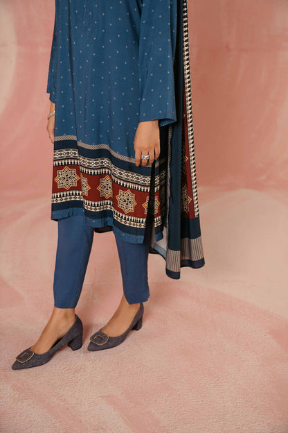 Nishat Linen - 3 Piece - Printed Suit - PW23-236