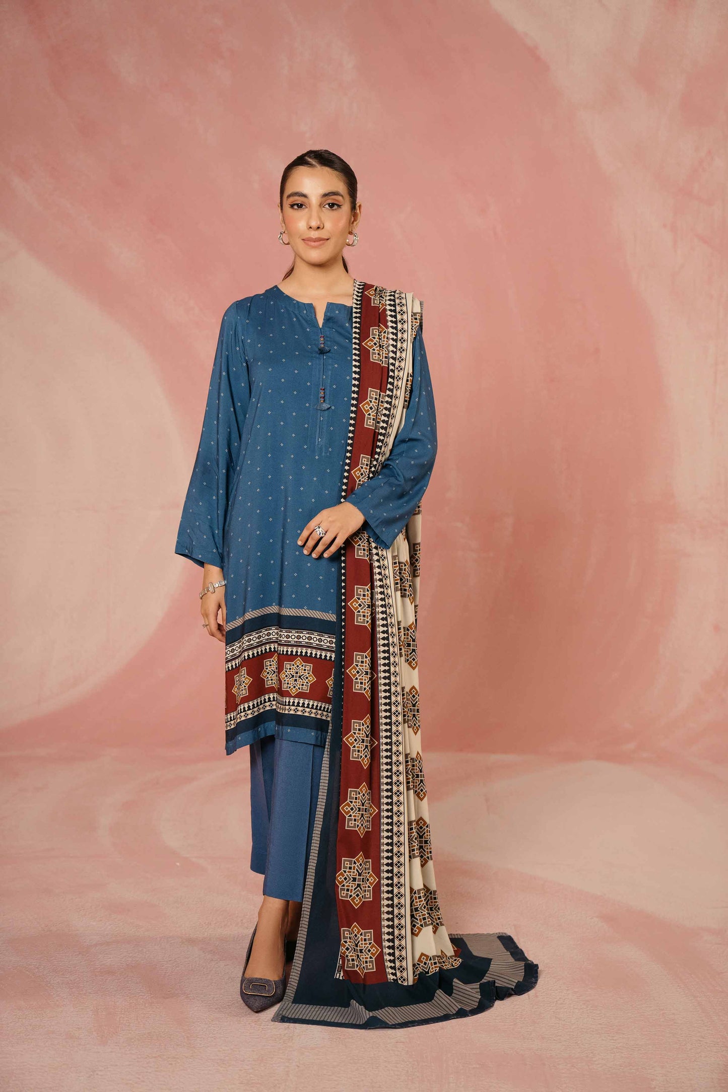 Nishat Linen - 3 Piece - Printed Suit - PW23-236