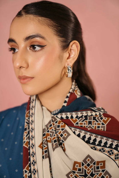 Nishat Linen - 3 Piece - Printed Suit - PW23-236