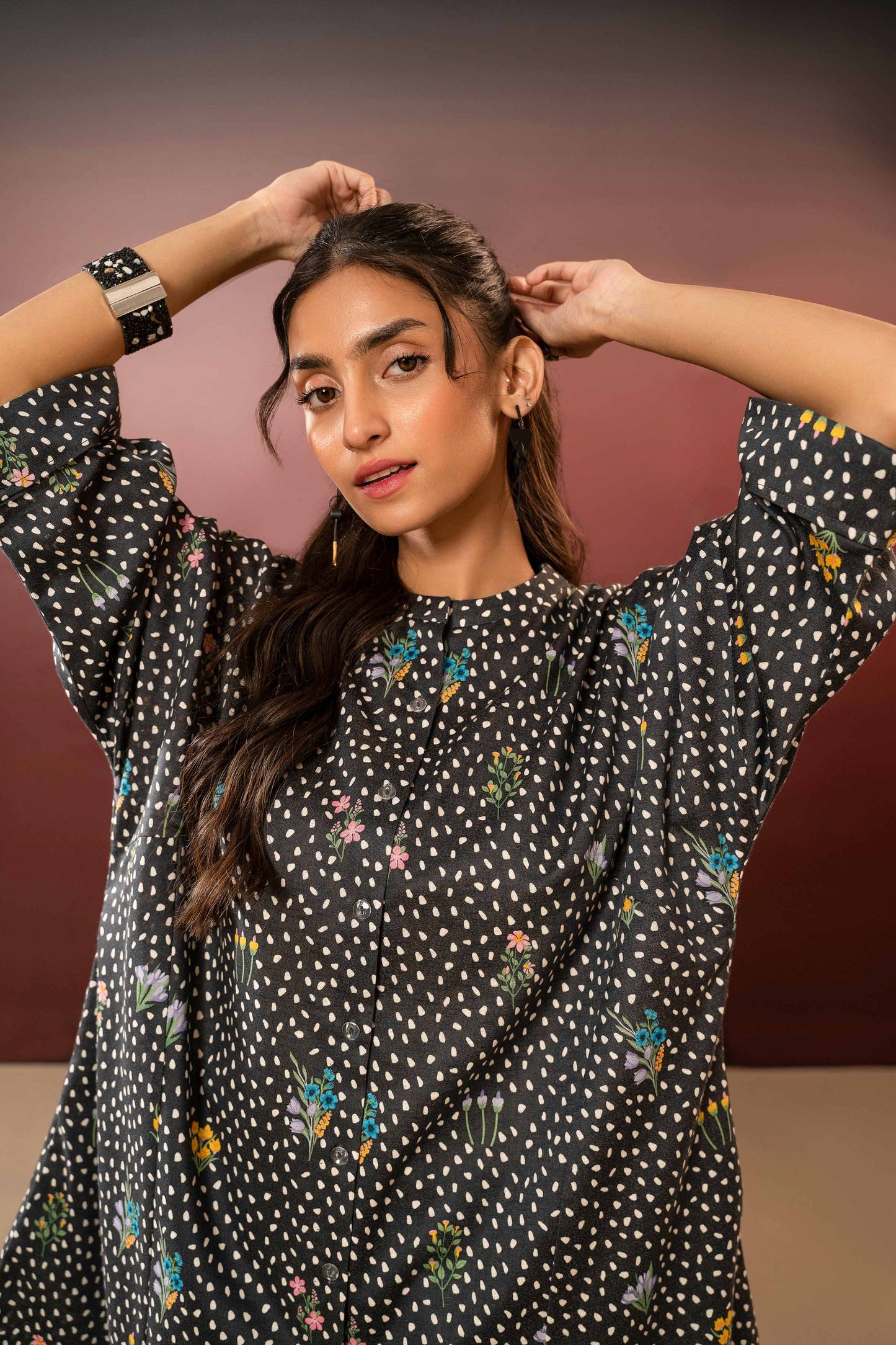 Nishat Linen - Printed Shirt - PW23-237