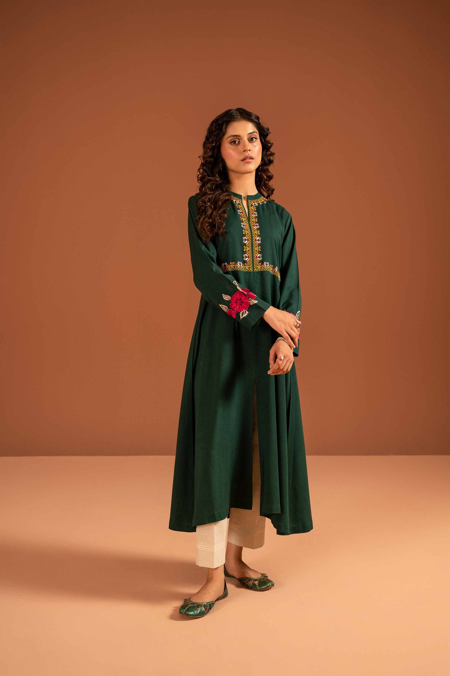 Nishat Linen - Embroidered Shirt - PW23-24