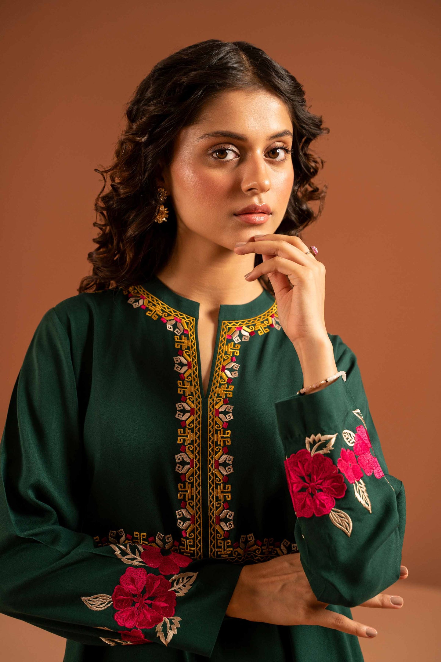 Nishat Linen - Embroidered Shirt - PW23-24