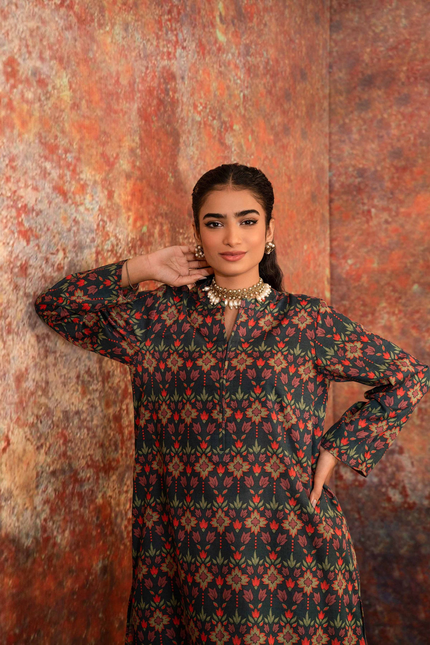 Nishat Linen - Printed Shirt - PW23-241