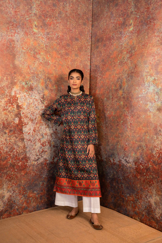 Nishat Linen - Printed Shirt - PW23-241