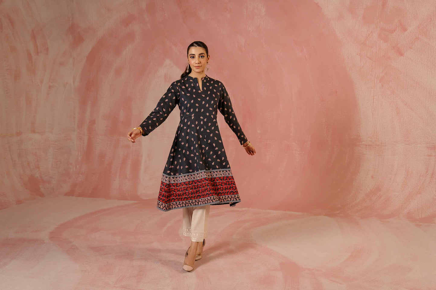 Nishat Linen - Printed Shirt - PW23-242