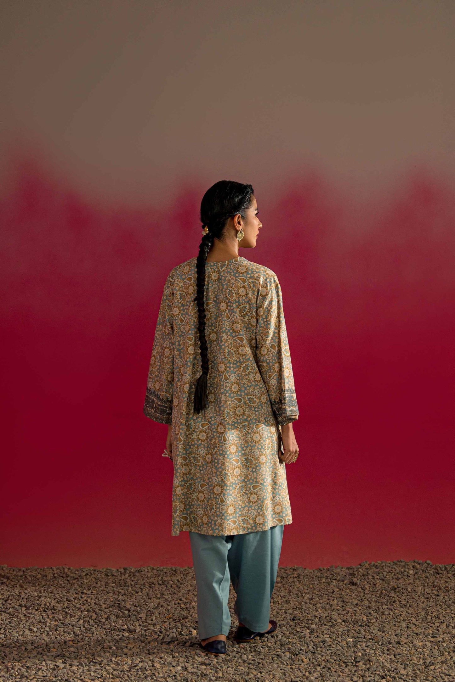 Nishat Linen - 2 Piece - Printed Embroidered Suit - PW23-243