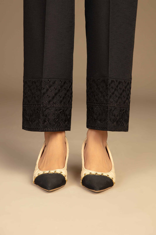Nishat Linen - Embroidered Trousers - PW23-245