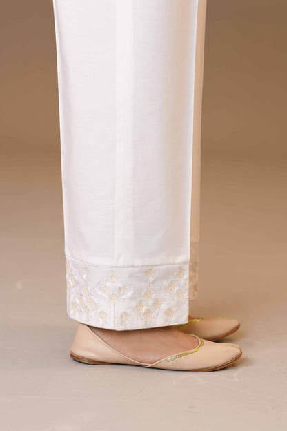 Nishat Linen - Embroidered Trousers - PW23-246