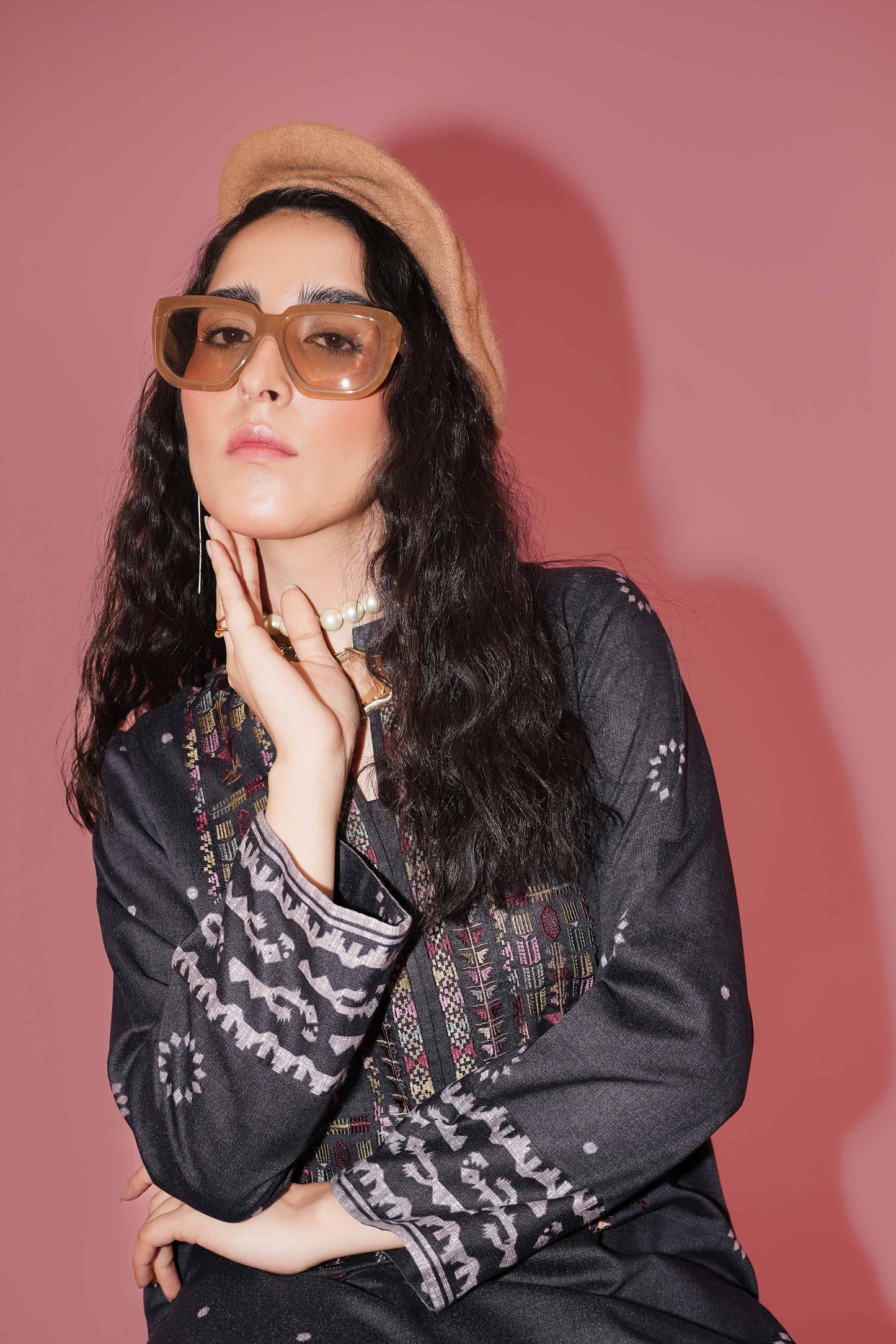 Nishat Linen - 2 Piece - Printed Embroidered Suit - PW23-249