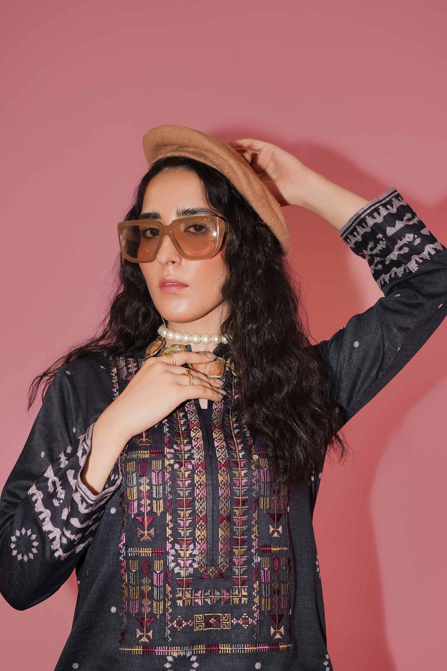 Nishat Linen - 2 Piece - Printed Embroidered Suit - PW23-249