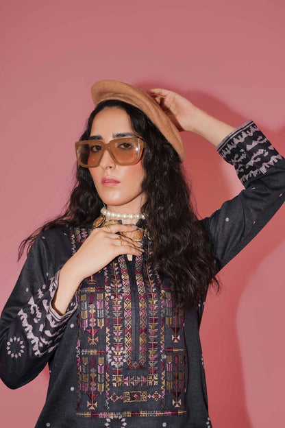 Nishat Linen - 2 Piece - Printed Embroidered Suit - PW23-249