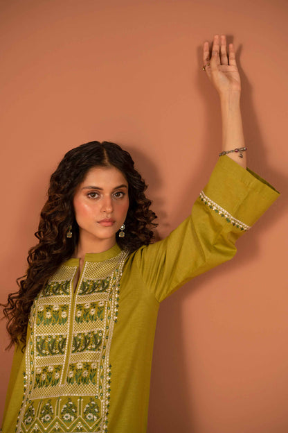 Nishat Linen - 2 Piece - Embroidered Suit - PW23-25