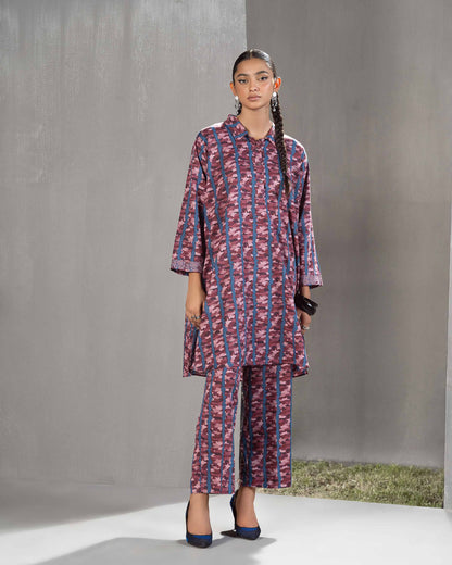 Nishat Linen - 2 Piece - Printed Embroidered Suit - PW23-250