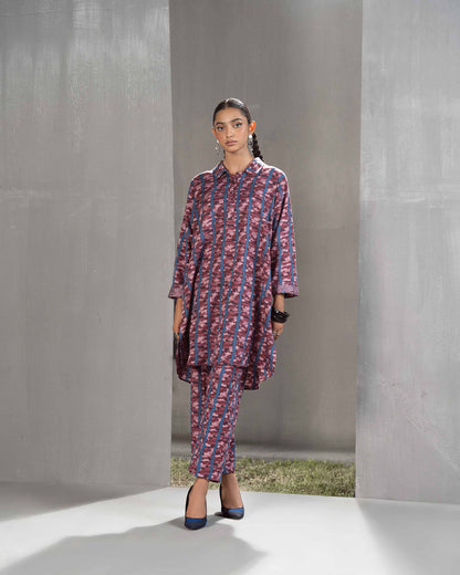 Nishat Linen - 2 Piece - Printed Embroidered Suit - PW23-250