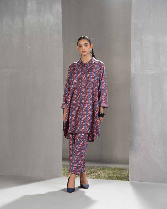 Nishat Linen - 2 Piece - Printed Embroidered Suit - PW23-250