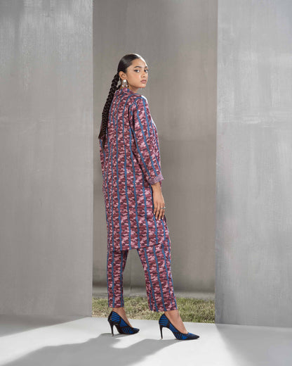 Nishat Linen - 2 Piece - Printed Embroidered Suit - PW23-250