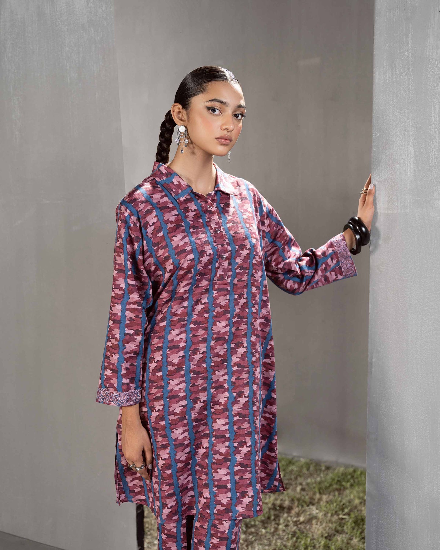 Nishat Linen - 2 Piece - Printed Embroidered Suit - PW23-250