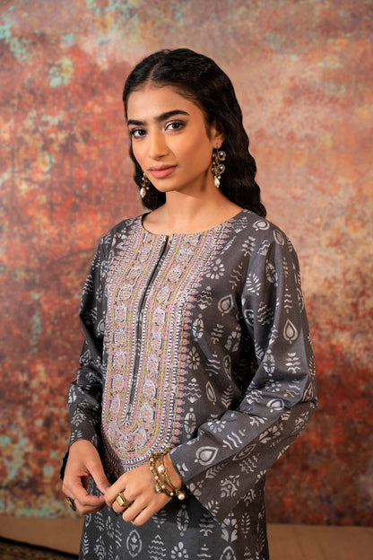 Nishat Linen - 2 Piece - Printed Embroidered Suit - PW23-251