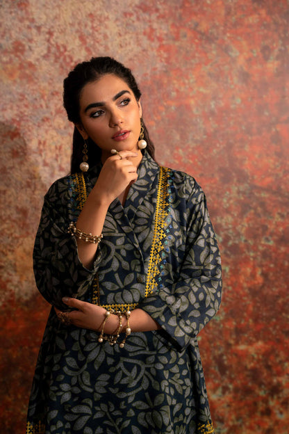 Nishat Linen - 2 Piece - Printed Embroidered Suit - PW23-252